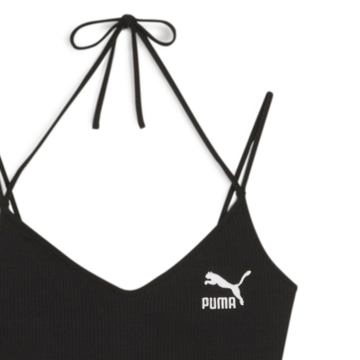 Puma Ribbed Women’s Crop Top in Black (624255-01) 