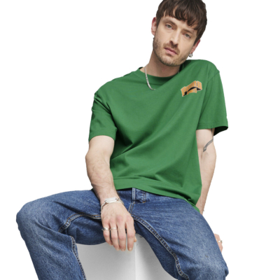 Puma Team Graphic T-Shirt in Archive Green (624395-86) 