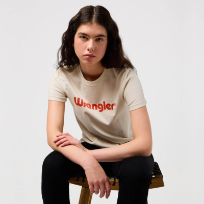 Wrangler T-Shirt Γυναικείο με Λογότυπο - Εκρού (112350305)