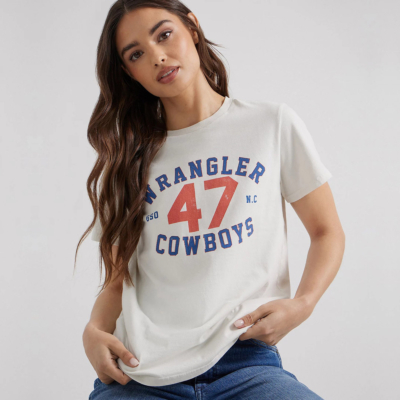 Wrangler T-Shirt Γυναικείο - Εκρού (112350277) 