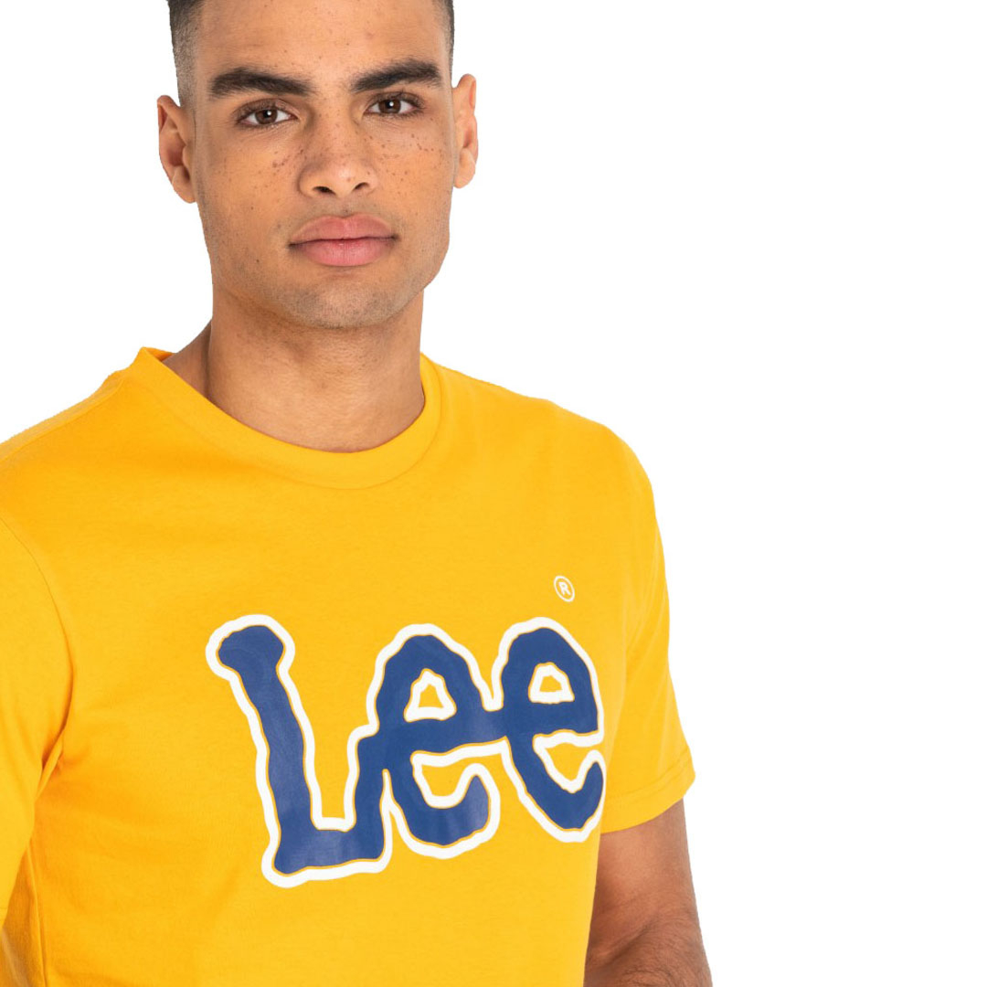 (L60U-FE-LG) Store Men Radiant Concept - Logo - Yellow T-Shirt LEE District