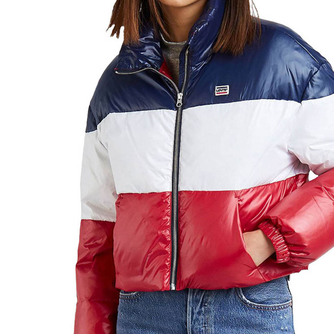 levi's red white and blue jacket