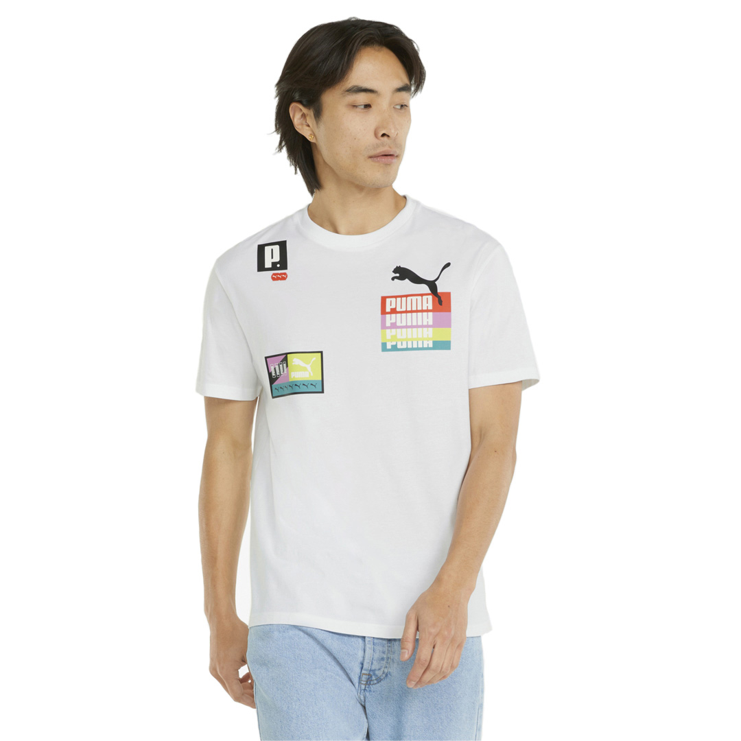 District Concept Store - PUMA Brand Love Multi Tee - White (533666-02)