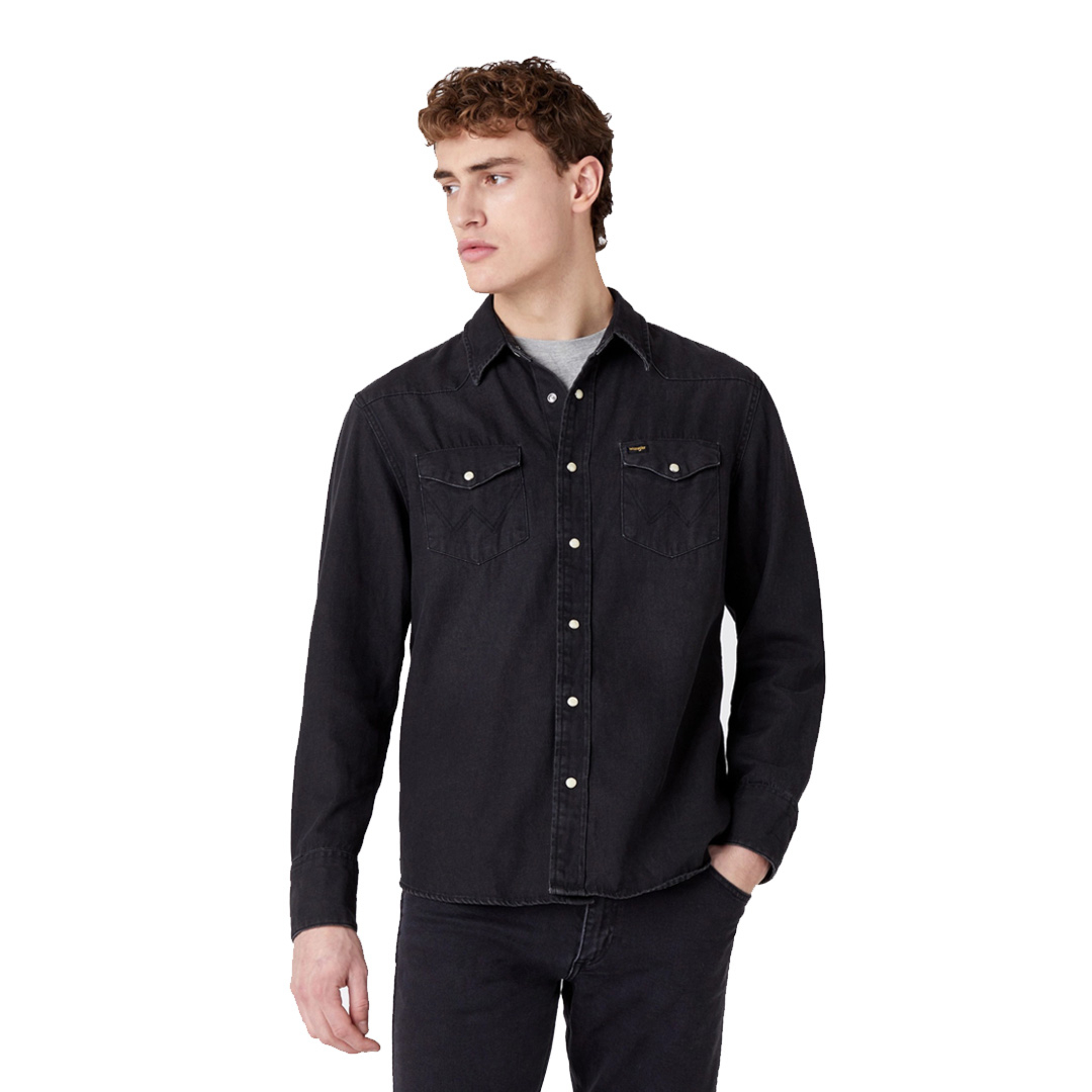 Shirt - Black 27MW - WRANGLER District Store (W5MS4O236) Washed Denim Concept